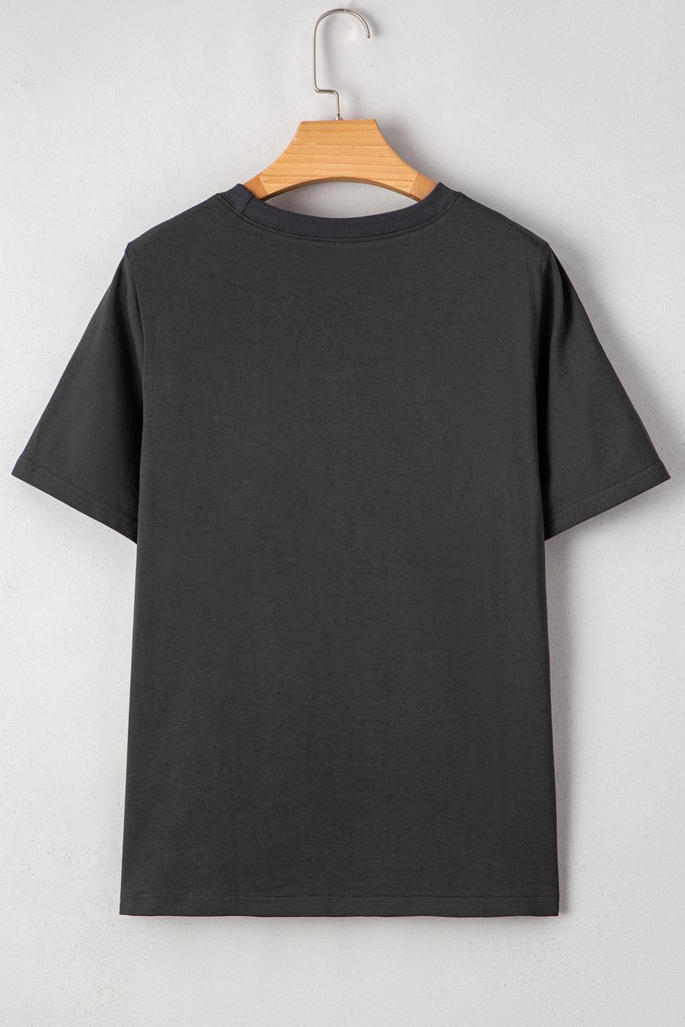 T Shirts | Dark Grey Rise With The Sun Graphic Tee - Women